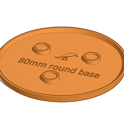 80mm round base magnetic