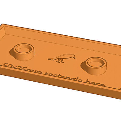 50x25mm rectangular base Magnetic