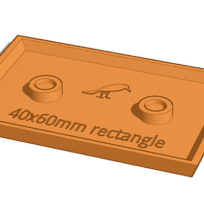 60x40mm rectangular base Magnetic