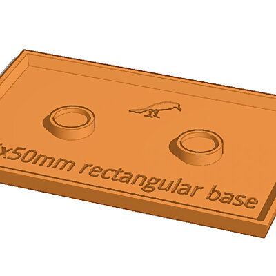 75x50mm rectangular base Magnetic