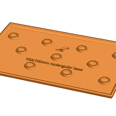 150x100mm rectangular base Magnetic