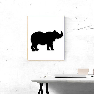 Rhino decor picture Animals collection