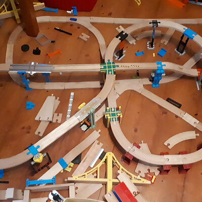 BeamBridge a Lego beam ltgt Wooden railroad bridge system