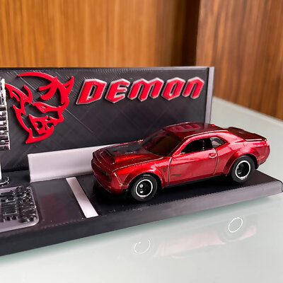 Hotwheels Dodge Challenger SRT Demon Display Base