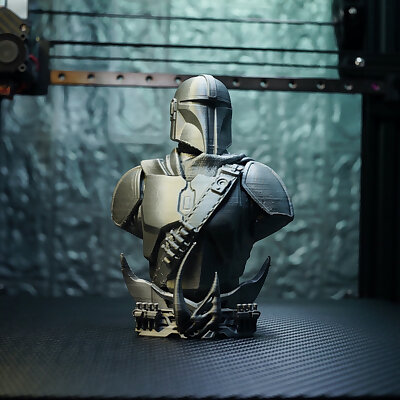 Mandalorian Bust  Star Wars 3D Models  Support Free and No infill Remix