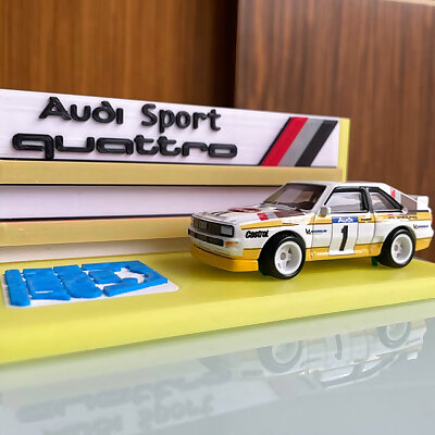 Hotwheels Audi Sport Quattro Display Base