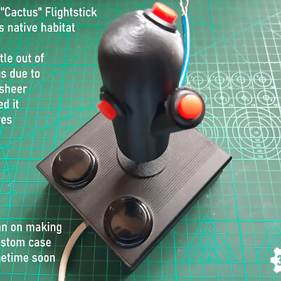 Digital 3Button Arcade Flightstick to fit Sanwa type joystick stem