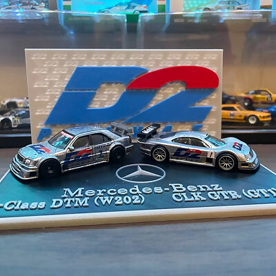 Hotwheels Mercedes C Class DTM  Mercedes CLK GTR Display Base D2 Theme