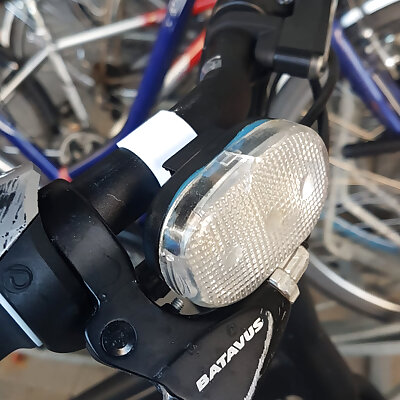 Bicycle headlight bike clip