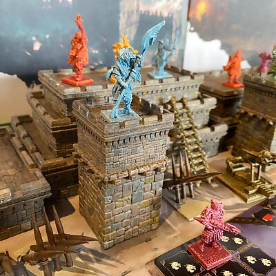 Optional Towers for the Great wall boardgame by Awaken Realms