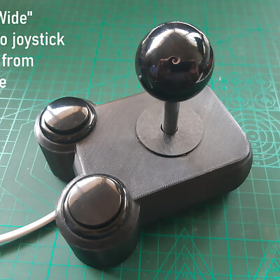 The Wide Retro joystick made from arcade parts