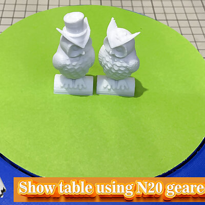 Show table using N20 geared motor