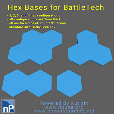 BattleTech hex bases