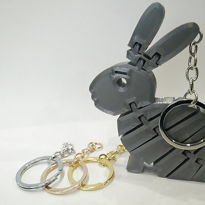 Flexi Rabbit Keychain