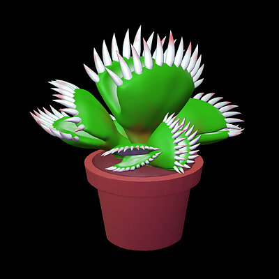 Potted Carnivorous Plant low poly