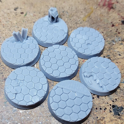 Hex Tech 32mm Bases for Sci Fi Minis