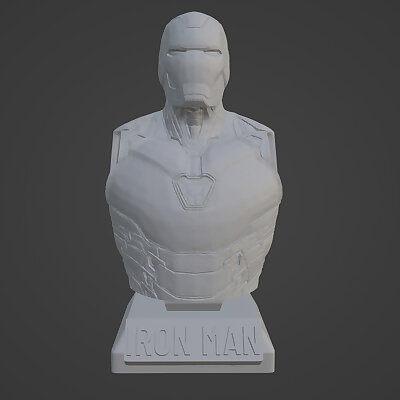 Iron Man UltraDetailed SupportFree Bust 3D Model