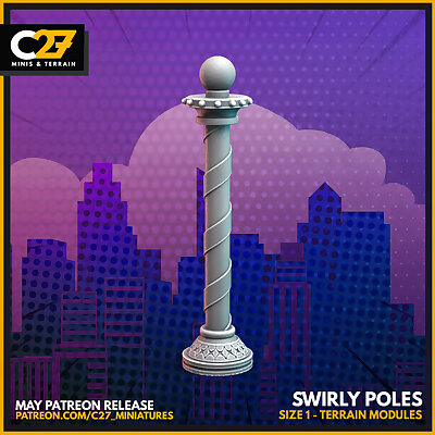 Swirly Poles Size 1 Terrain Scatter