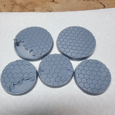 Hex Tech Bases for Sci Fi Minis 40mm 50mm 70mm