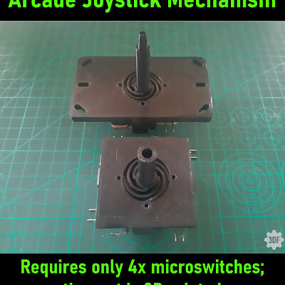 Arcade Joystick Mechanism  3D printed