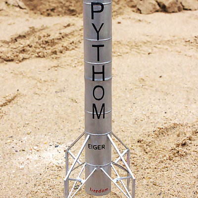 Pythom Eiger MicroJump Prototype Rocket Model