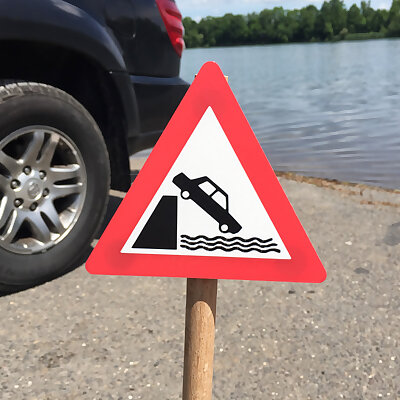 Quayside River Bank Road Sign