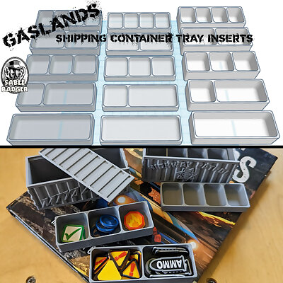 Gaslands  Shipping Container Tray inserts