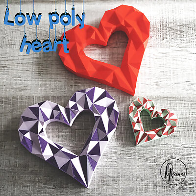 Heart low poly