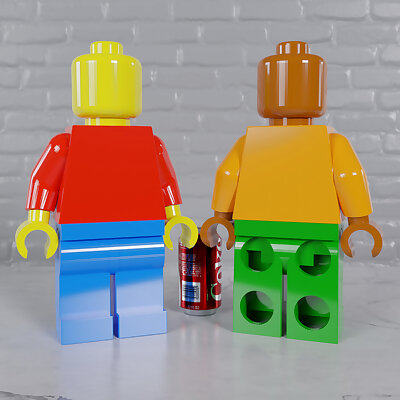 Fully Articulated Lego Maxifig  SnapFit or Magnetic