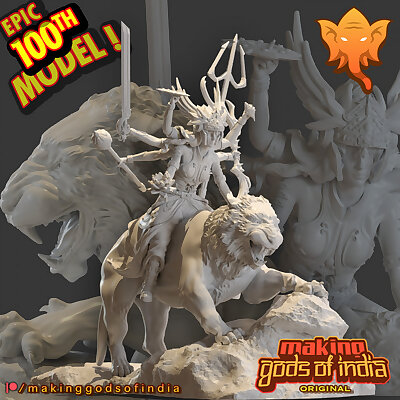 Durga  Goddess of Wars Strength  Protection 100th model!!