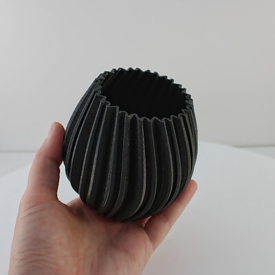 Round Planter Abstract  Vase Mode  Shelled  Slimprint