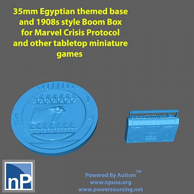 Marvel Crisis Protocol Base and Boom Box