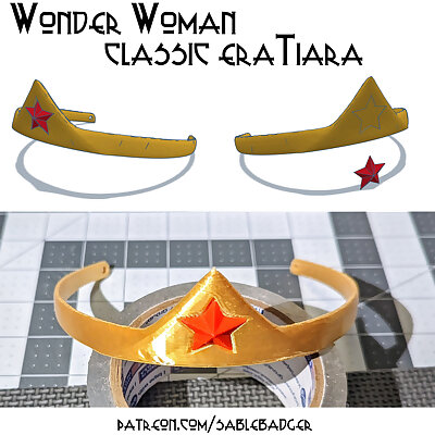 Wonder Woman Tiara  Classic era Style