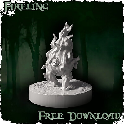 Fireling  Free STL the Green Witchs Glade Kickstarter Campaign