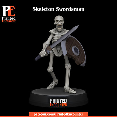 Skeleton Swordsman Warrior Free