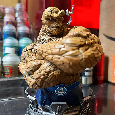 FREEBIE Wicked Marvel The Thing Bust Tested and ready for 3d printing