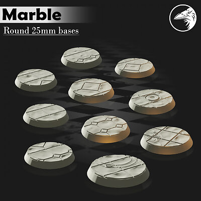 Marble 25mm bases
