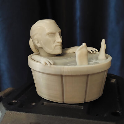 Chibi Geralt in bath