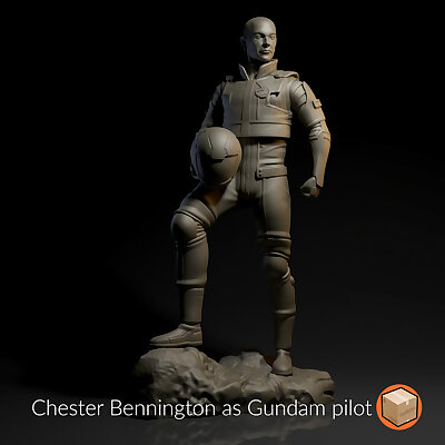 Chester Bennington as Banagher LinksGundam pilot