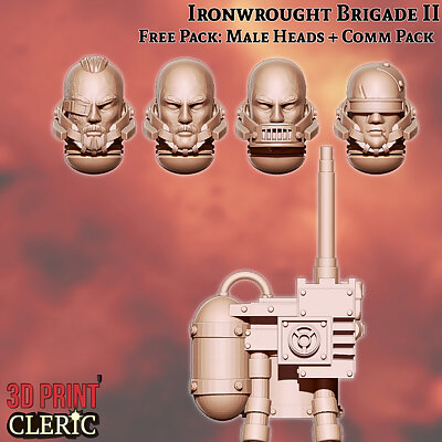 Ironwrought Brigade II  Heads  Comms Pack
