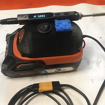 Soldering Iron dome for Ridgid Battery plate