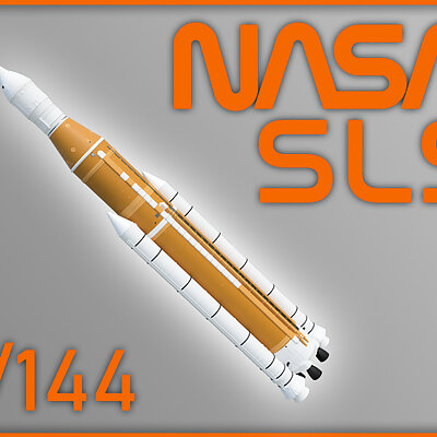 REMASTERED 1144th Scale NASA SLS