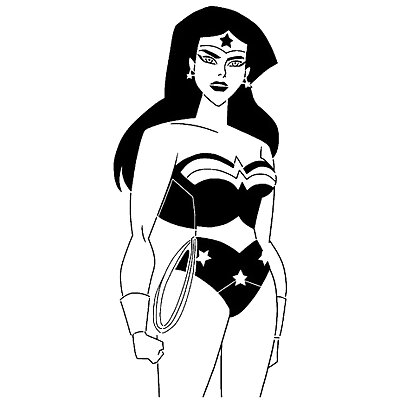 Wonder Woman stencil 20