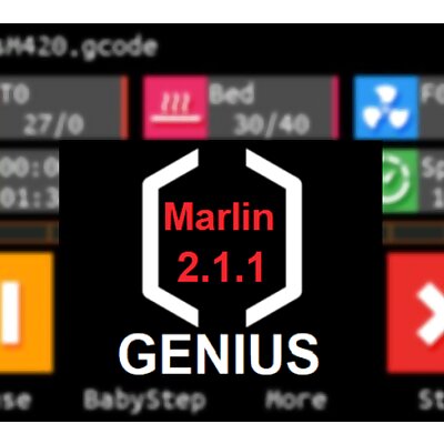 Artillery Genius Firmware FW  Marlin 211  Standard  3DBLTouch  Manual Bed Leveling  MinZ endstop as Probe 4 Bed Leveling  Source Code with menu to self recompile  M600 support  Marlin mode optional  Remix C7  thisiskeithb  digant