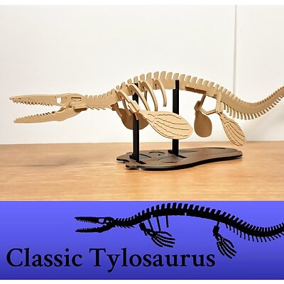 3Dino Puzzle Classic Style Tylosaurus