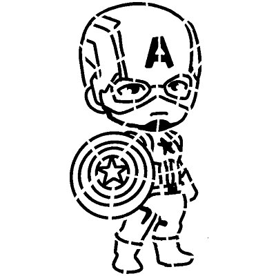 Captain America stencil 11