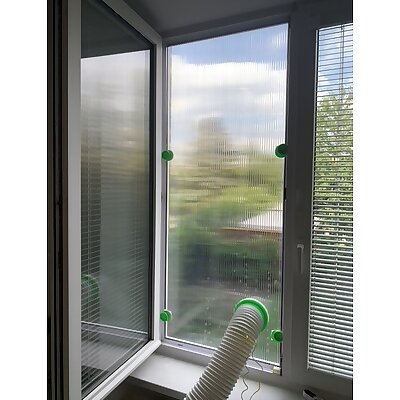 Mobile air conditioner window mount