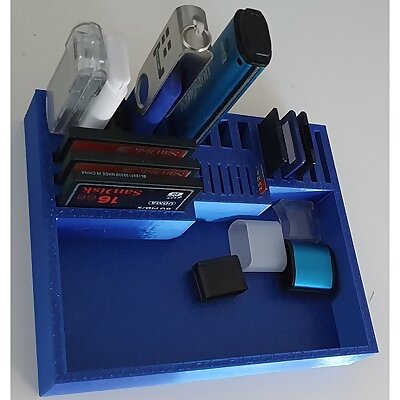 Holder for SD MicroSD USB and CF cards