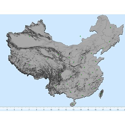 China topographic map muzzle