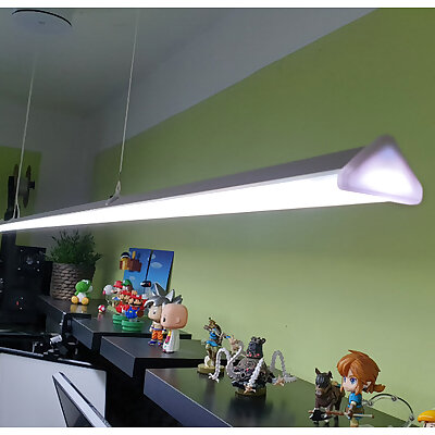 Philips Hue Lightstrip ceiling lamp with printed diffusor for desk dining table kitchen